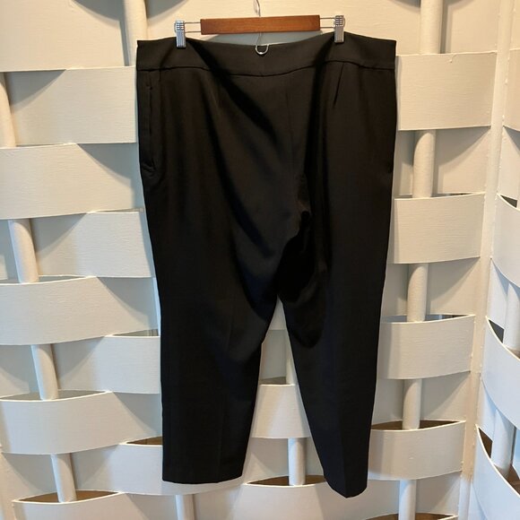 Black Label by Evan-Picone Straight-Leg Black Trouser 18 - Picture 2 of 7